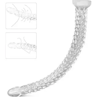 18.9 Inch Realistic Dildos Clear Dildo - G Spot Adult Sex Toy for Women Pleasure, 48cm Soft Body-Safe Material Jelly Dildo with