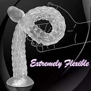 18.9 Inch Realistic Dildos Clear Dildo - G Spot Adult Sex Toy for Women Pleasure, 48cm Soft Body-Safe Material Jelly Dildo with