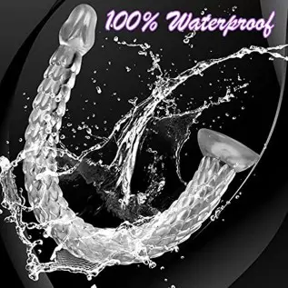 18.9 Inch Realistic Dildos Clear Dildo - G Spot Adult Sex Toy for Women Pleasure, 48cm Soft Body-Safe Material Jelly Dildo with