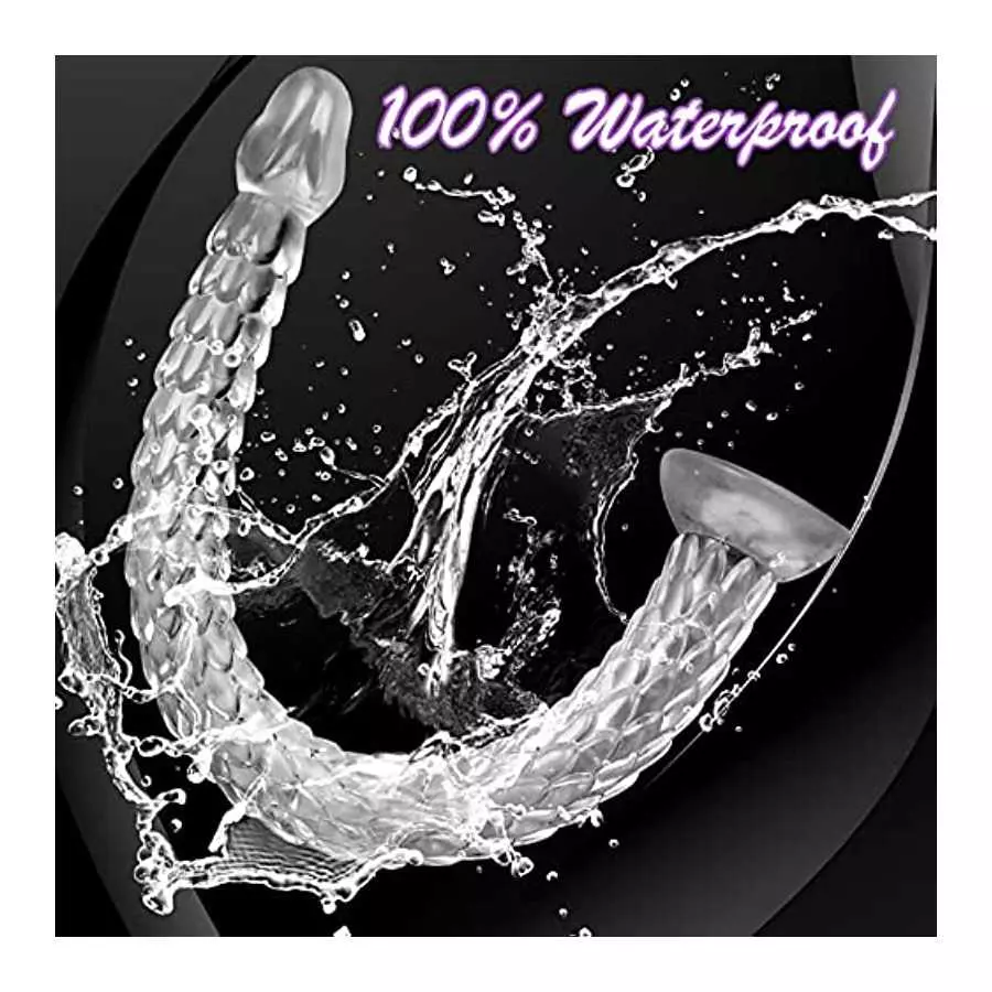 18.9 Inch Realistic Dildos Clear Dildo - G Spot Adult Sex Toy for Women Pleasure, 48cm Soft Body-Safe Material Jelly Dildo with