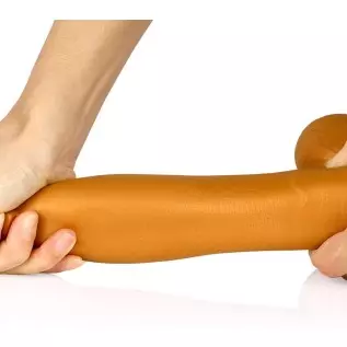 Realistic Dildo with Powerful Sucker Base, Liquid Silicone Thick Dildo Penis Soft Skin-Friendly G-Spot Giant Dildo with Thick an