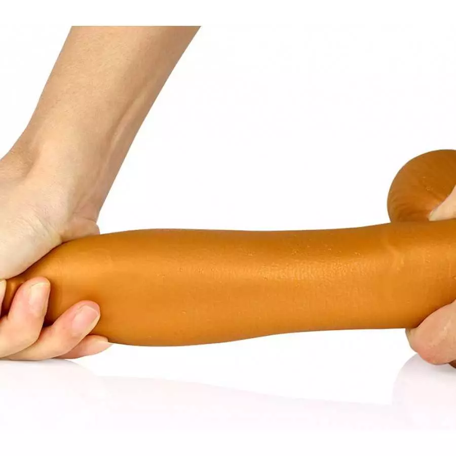 Realistic Dildo with Powerful Sucker Base, Liquid Silicone Thick Dildo Penis Soft Skin-Friendly G-Spot Giant Dildo with Thick an