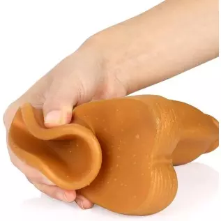 Realistic Dildo with Powerful Sucker Base, Liquid Silicone Thick Dildo Penis Soft Skin-Friendly G-Spot Giant Dildo with Thick an