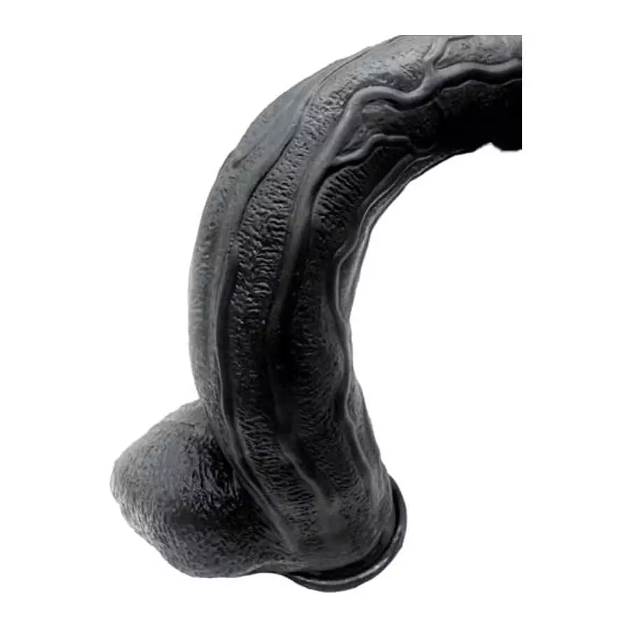 xofoco 43CM*8CM Huge Realistic Dildo Suction Cup Brown, Black