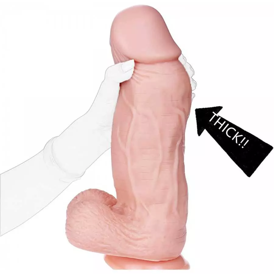 Super Huge Realistic Dildos 3.19inch Width Thick Dildo Toys with Suction Cup Huge Anal Dildos for Couple Men Women Gay Anal Play