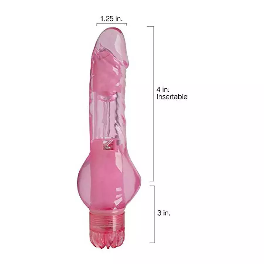 Mini Vibration Massager Female Dildo Vibrator for Women - Small Pink Sex Toy - Small Vibrating Dildo - Waterproof Vibe for Sexua