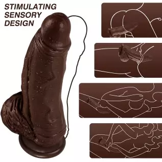 12.59" Handmade Silicone Realistic Dildo for Women, Lifelike Veins Huge Dildo with Strong Suction Cup Big Dildos for Hands-Free