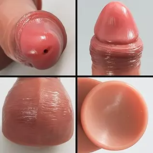 Realistic Squirting Dildo Ejaculating Penis for Beginners with Strong Suction Cup for Hands-Free Play, Soft Dildo with Curved Sh Realistic Squirting Dildo Ejaculating Penis for Beginners with Strong Suction Cup for Hands-Free Play, Soft Dildo with Curved Sh