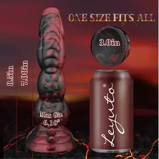 8.5in Realistic Silicone Dildo for Beginner, Vaginal Anal Stimulation Lifelike Alien Dildos with Strong Suction Cup Hands-Free A