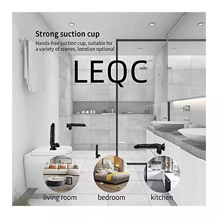 LEQC Realistic Dildos Feels Like Skin, 10 Inch Soft Dildo with Suction Cup for Hands-Free Play, Body-Safe Material and Adult Sex