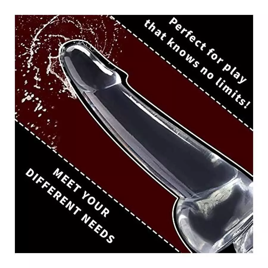 9.52 Inch Realistic Dildo with Suction Cup, Heatable Flexible Huge Penis for G-spot Play, Silicone Dildos Adult Sensory Sex Toy