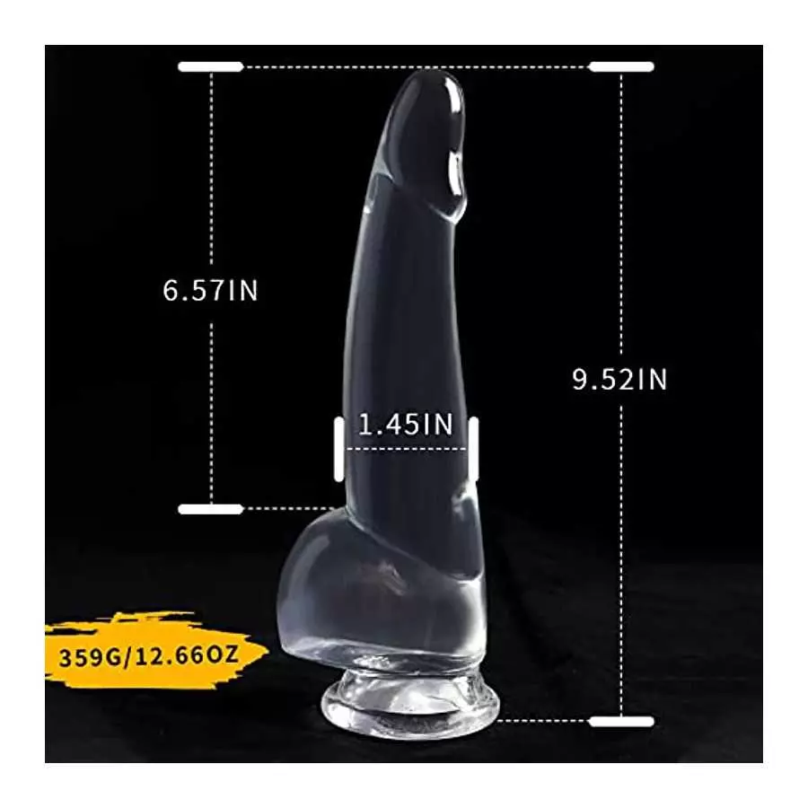 9.52 Inch Realistic Dildo with Suction Cup, Heatable Flexible Huge Penis for G-spot Play, Silicone Dildos Adult Sensory Sex Toy