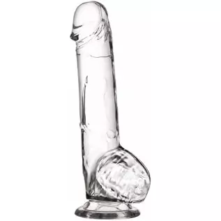 Realistic Dildo 9.5” Clear Suction Dildo Cup for Hands-Free for Women, Big Dildos for G-Spot Stimulation Dildos Anal Sex Toys fo