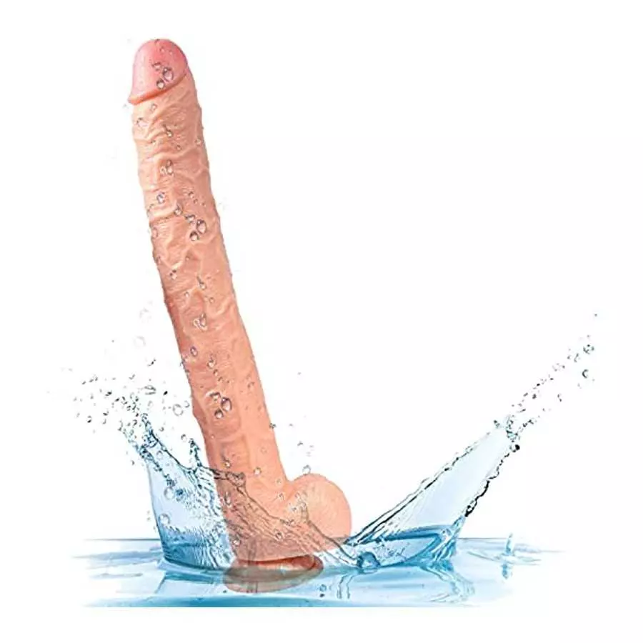 Realistic Extra Long Dildo Thick Dildo with Suction Cup 16.93Inch Silicone Giant Dildos G Spot Anal Dildo Adult Sex Toys