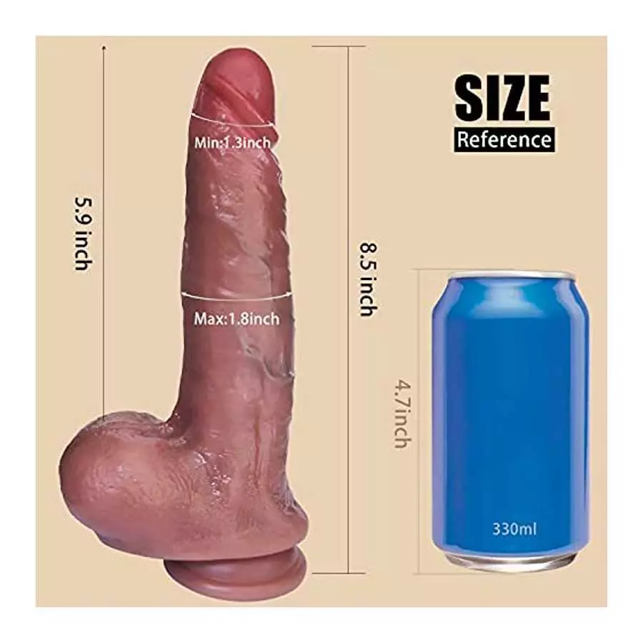 Sex Toys for Women Realistic Silicone Dildo with Realistic Penis Skin Touch Strong Suction Cup Dildos, Vaginal G-spot Stimulator