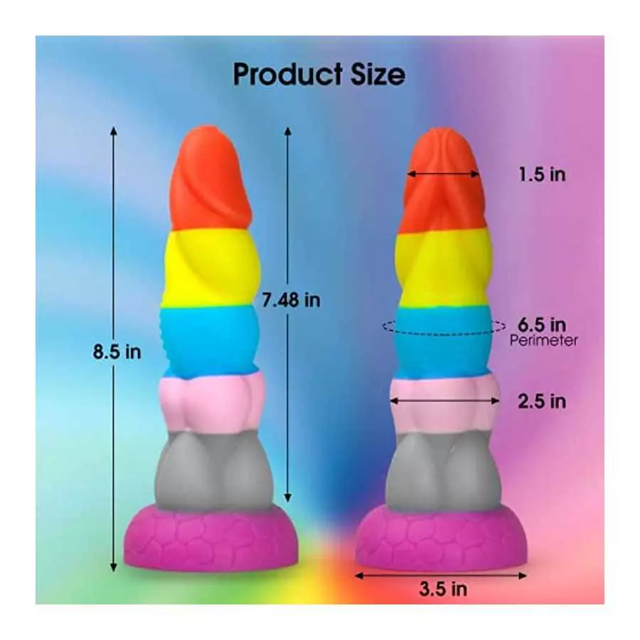 Realistic Monster Dildo for Women,8.5" Dragon Anal Dildos with Strong Suction Cup,Silicone G-Spot Stimulator for Hands-Free Play