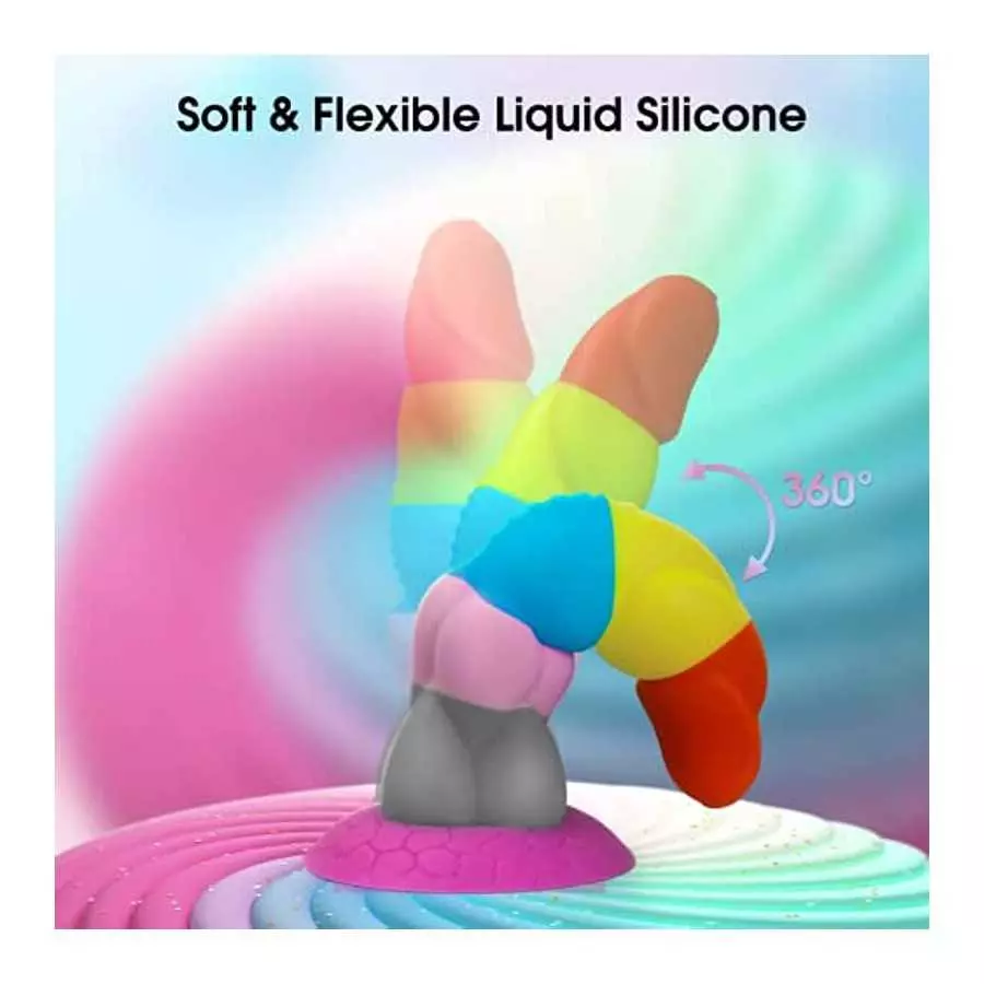 Realistic Monster Dildo for Women,8.5" Dragon Anal Dildos with Strong Suction Cup,Silicone G-Spot Stimulator for Hands-Free Play