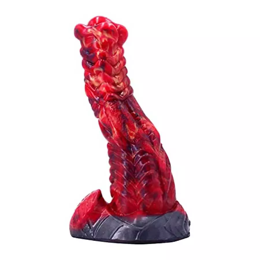 9.29 inch Realistic Thick Dragon Dildo with Suction Cup, Long Dog Black Silicone Anal Butt Plug Adult Sensory Toys Dildo for Wom