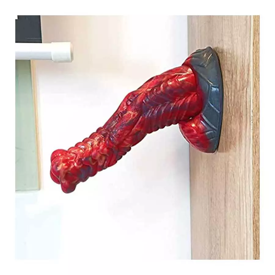 9.29 inch Realistic Thick Dragon Dildo with Suction Cup, Long Dog Black Silicone Anal Butt Plug Adult Sensory Toys Dildo for Wom