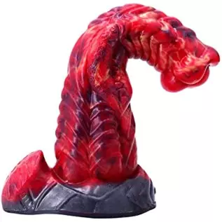 9.29 inch Realistic Thick Dragon Dildo with Suction Cup, Long Dog Black Silicone Anal Butt Plug Adult Sensory Toys Dildo for Wom