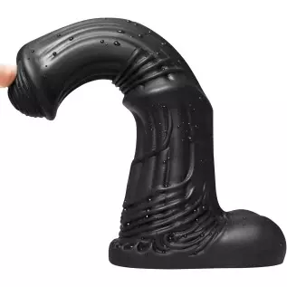 House Dildo - Liquid Silicone Material - No Any Smell - Adult Sex Toys - Vaginal G-spot - Animal Penis (Black)
