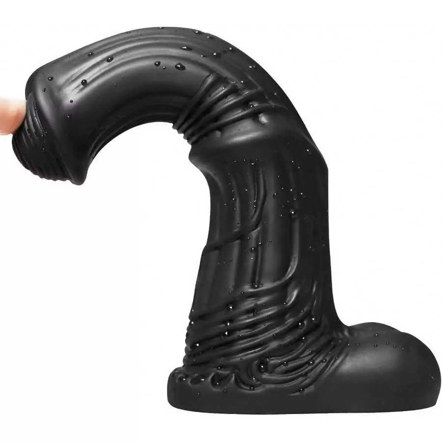 House Dildo - Liquid Silicone Material - No Any Smell - Adult Sex Toys - Vaginal G-spot - Animal Penis (Black)