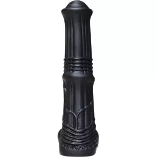 House Dildo - Liquid Silicone Material - No Any Smell - Adult Sex Toys - Vaginal G-spot - Animal Penis (Black)