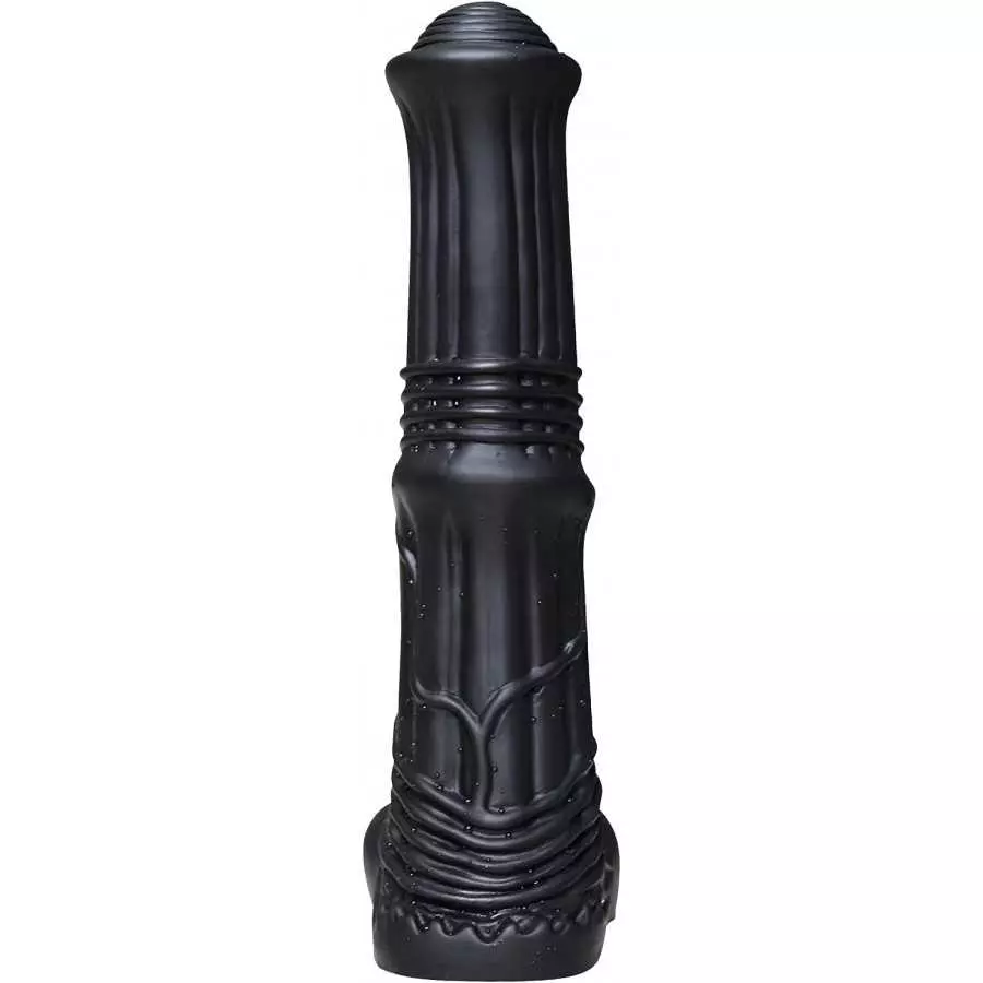 House Dildo - Liquid Silicone Material - No Any Smell - Adult Sex Toys - Vaginal G-spot - Animal Penis (Black)