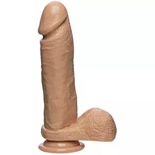 Doc Johnson The D - Perfect D - 8" with Balls - Firmskyn, Vanilla
