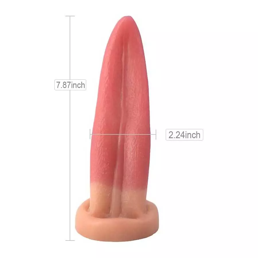 FST Tongue Lick Dildo, Clitoris G-Spot Stimulation, Extra Long Anal Plug Prostate Massager Anal Sex Toy for Men Women