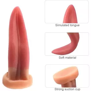 FST Tongue Lick Dildo, Clitoris G-Spot Stimulation, Extra Long Anal Plug Prostate Massager Anal Sex Toy for Men Women FST Tongue Lick Dildo, Clitoris G-Spot Stimulation, Extra Long Anal Plug Prostate Massager Anal Sex Toy for Men Women