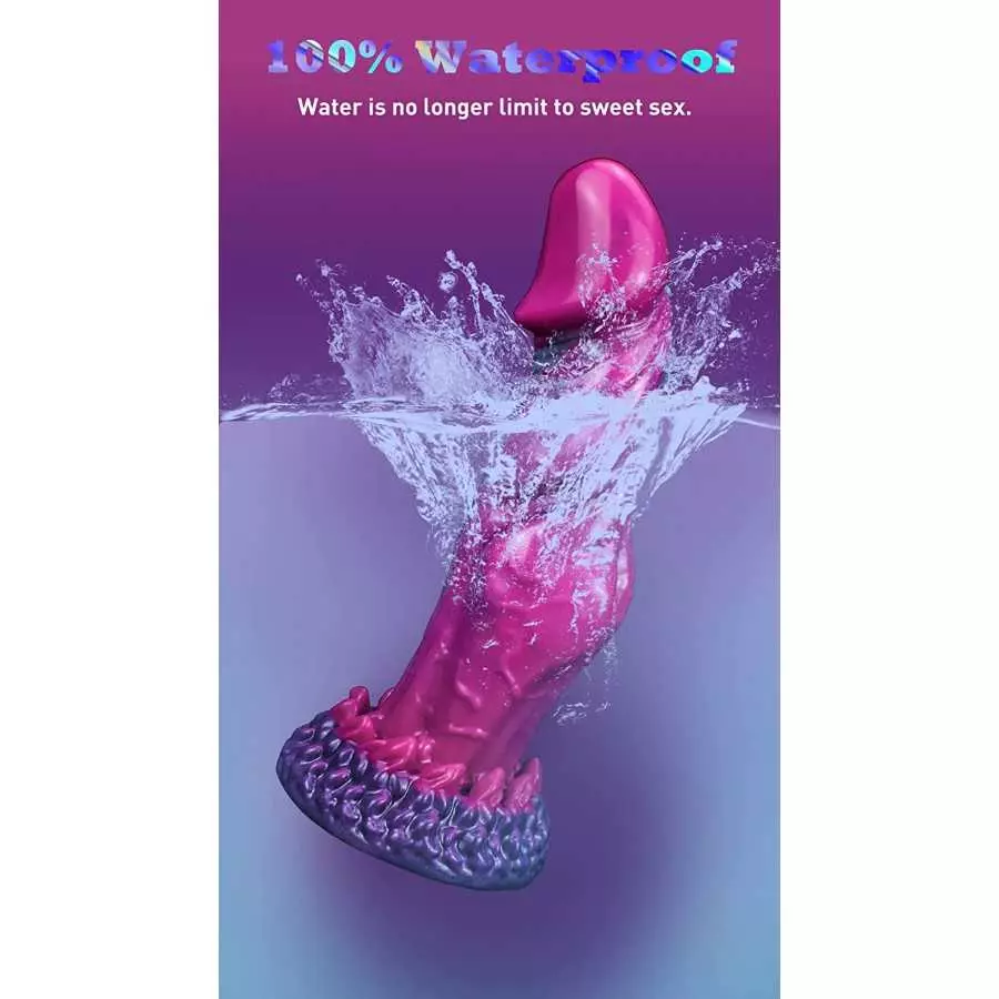 8.7in Fantasy G-spot Dildo, Body-Safe Realistic Silicone Dildo Big Penis with Strong Suction Cup, Laphwing Titan Flexible Dragon