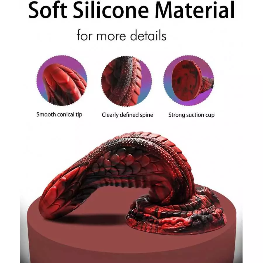 8 Inch Realistic Silicone Dildo Lifelike Huge Dildo for Anal Play, Liquid Silicone Dildo Adult Sex Toys, Soft Big Monster Dildo