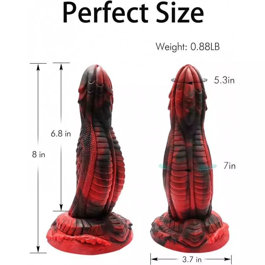 8 Inch Realistic Silicone Dildo Lifelike Huge Dildo for Anal Play, Liquid Silicone Dildo Adult Sex Toys, Soft Big Monster Dildo