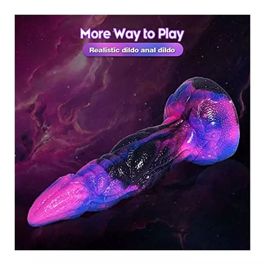 Realistic Dragon Dildo for Women: 8.2in Soft Liquid Silicone Dildo with Strong Suction Cup, Vaginal Hands-Free Anal Play Massage