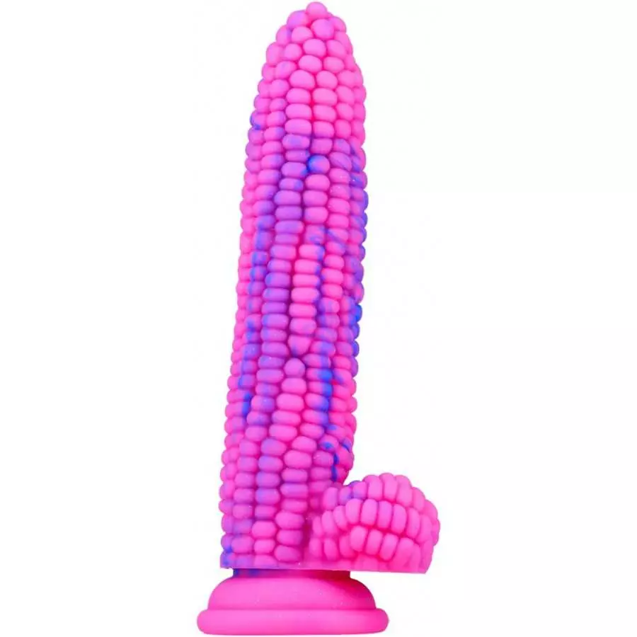 WEMAY Monster Dildo Colourful Big Grain Corn Adult Sex Toy with Strong Suction Cup 8 Inch Flexible Soft Vegetable Dildos - Pink WEMAY Monster Dildo Colourful Big Grain Corn Adult Sex Toy with Strong Suction Cup 8 Inch Flexible Soft Vegetable Dildos - Pink