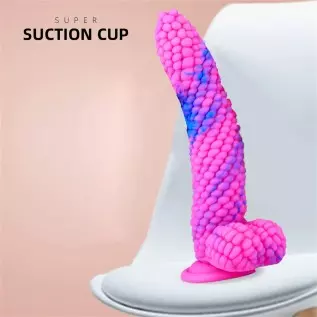 WEMAY Monster Dildo Colourful Big Grain Corn Adult Sex Toy with Strong Suction Cup 8 Inch Flexible Soft Vegetable Dildos - Pink WEMAY Monster Dildo Colourful Big Grain Corn Adult Sex Toy with Strong Suction Cup 8 Inch Flexible Soft Vegetable Dildos - Pink