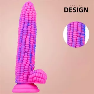 WEMAY Monster Dildo Colourful Big Grain Corn Adult Sex Toy with Strong Suction Cup 8 Inch Flexible Soft Vegetable Dildos - Pink WEMAY Monster Dildo Colourful Big Grain Corn Adult Sex Toy with Strong Suction Cup 8 Inch Flexible Soft Vegetable Dildos - Pink