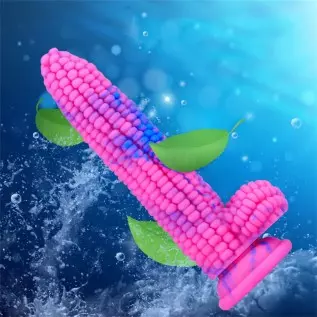 WEMAY Monster Dildo Colourful Big Grain Corn Adult Sex Toy with Strong Suction Cup 8 Inch Flexible Soft Vegetable Dildos - Pink WEMAY Monster Dildo Colourful Big Grain Corn Adult Sex Toy with Strong Suction Cup 8 Inch Flexible Soft Vegetable Dildos - Pink