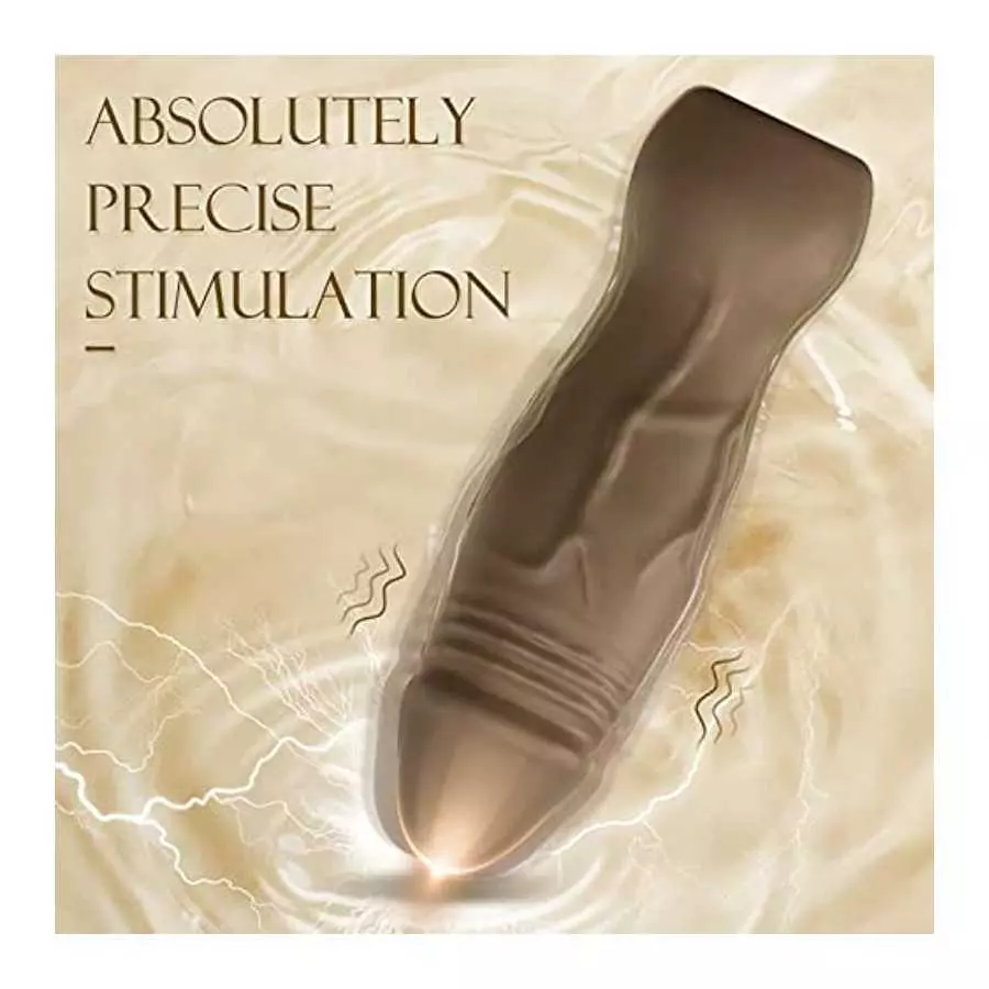 2-Piece Small Dildo Bullet Vibrator -Purple &Brown Adult Sex Toys for Women Pleasure | Mini Realistic Dildo Vibrators for Her