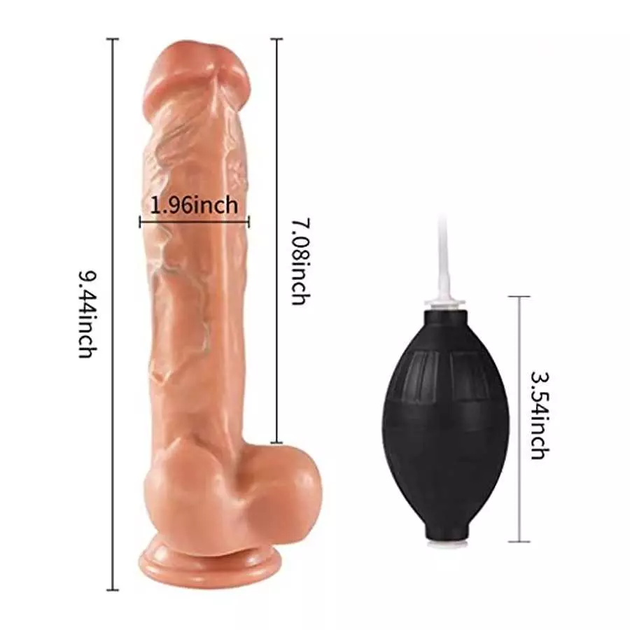 Big Realistic Ejaculating Dildo Squirting 9inch Thick G Spot Dildos Sex Toy with Suction Cup