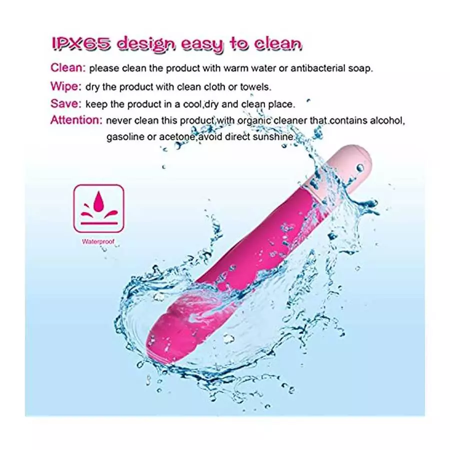 G Spot Dildo Vibrator Adult Sex Toys for Women with 10 Vibration Modes, Powerful Vibrating Massager Wand Clitoral Stimulator Rec