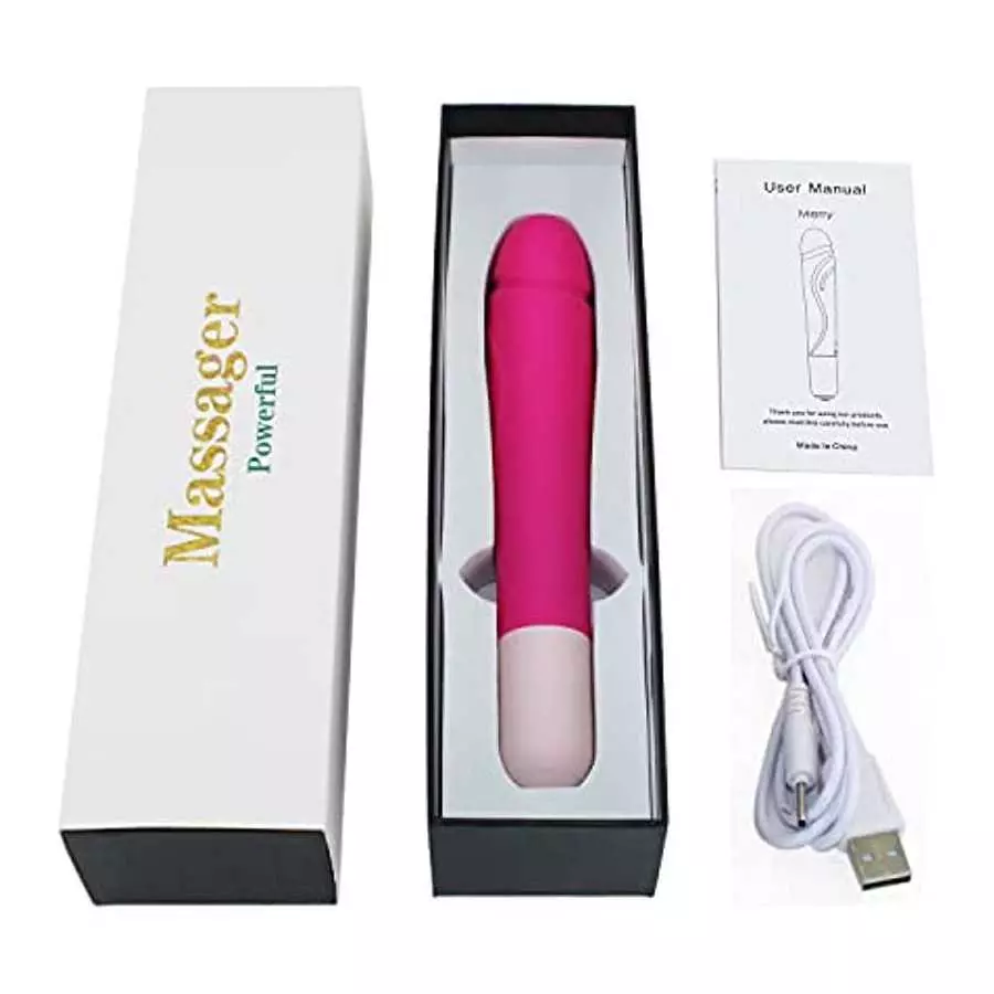 G Spot Dildo Vibrator Adult Sex Toys for Women with 10 Vibration Modes, Powerful Vibrating Massager Wand Clitoral Stimulator Rec