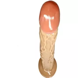 xofoco 35x4.5cm Dildo with Suction Cup, Brown xofoco 35x4.5cm Dildo with Suction Cup, Brown