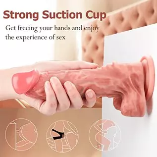 8.4 Inch Realistic Dildo with Strong Suction Cup for Hands-Free Play,Safe Material Lifelike Adult Sex Toys for Women 8.4 Inch Realistic Dildo with Strong Suction Cup for Hands-Free Play,Safe Material Lifelike Adult Sex Toys for Women
