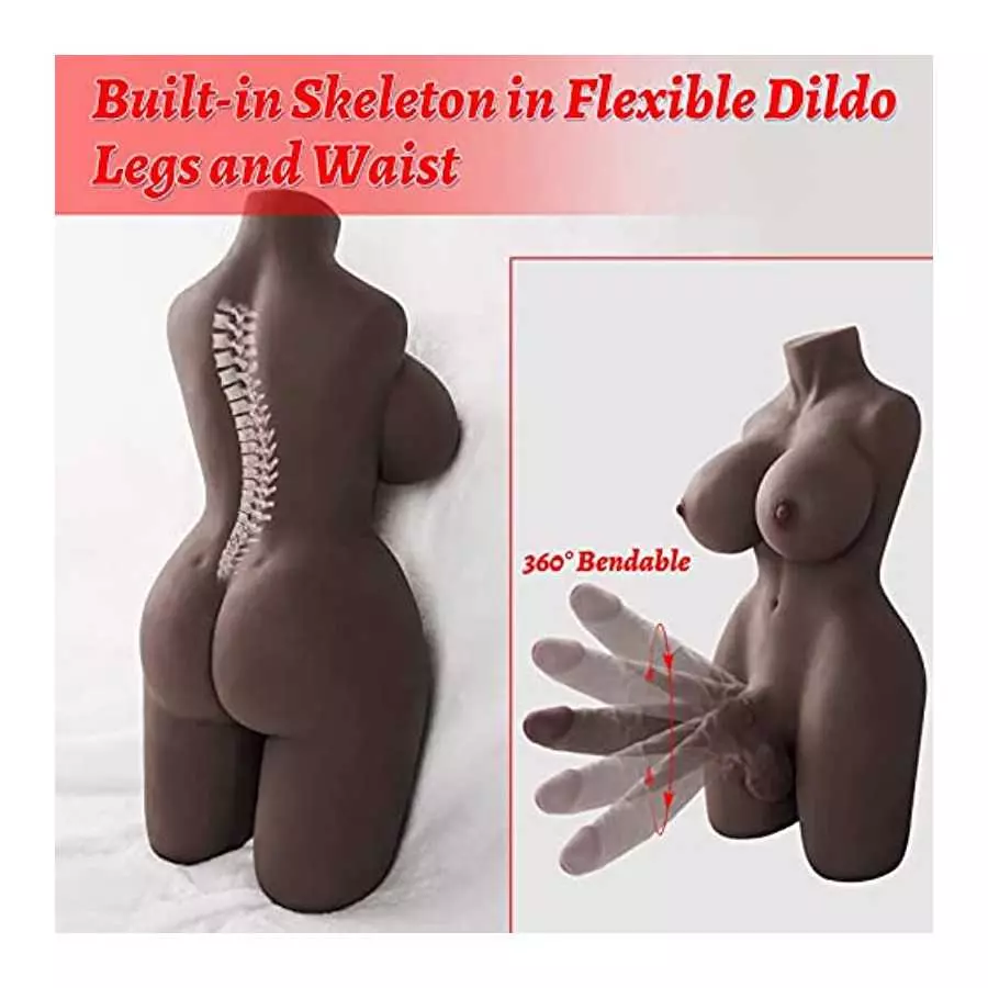 Shemale Sex Doll with Torso Realistic Dildo Breasts and Anal Lifelike Transsexual Love Dolls Hugh Penis Silicone Breast Anal Tes