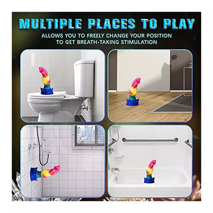 8 Inch Fantasy Dildo,Dog Wolf Knot Dildo,Platinum Silicone Knotted Dildo, Multi Color Canine Dildos Anal Dildo Butt Plug Sex Toy