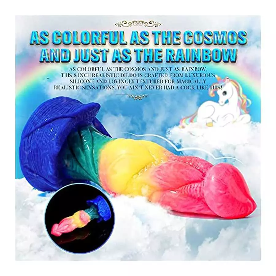 8 Inch Fantasy Dildo,Dog Wolf Knot Dildo,Platinum Silicone Knotted Dildo, Multi Color Canine Dildos Anal Dildo Butt Plug Sex Toy