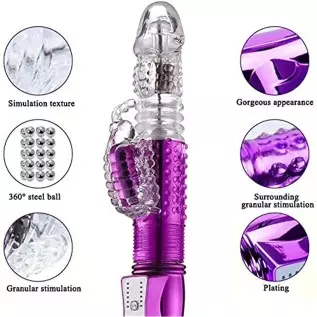 kamsuchs Handheld Machine Toys Thrusting Toy for Womens Pleasure Telescopic Waterproof with 12 Powerful Mode