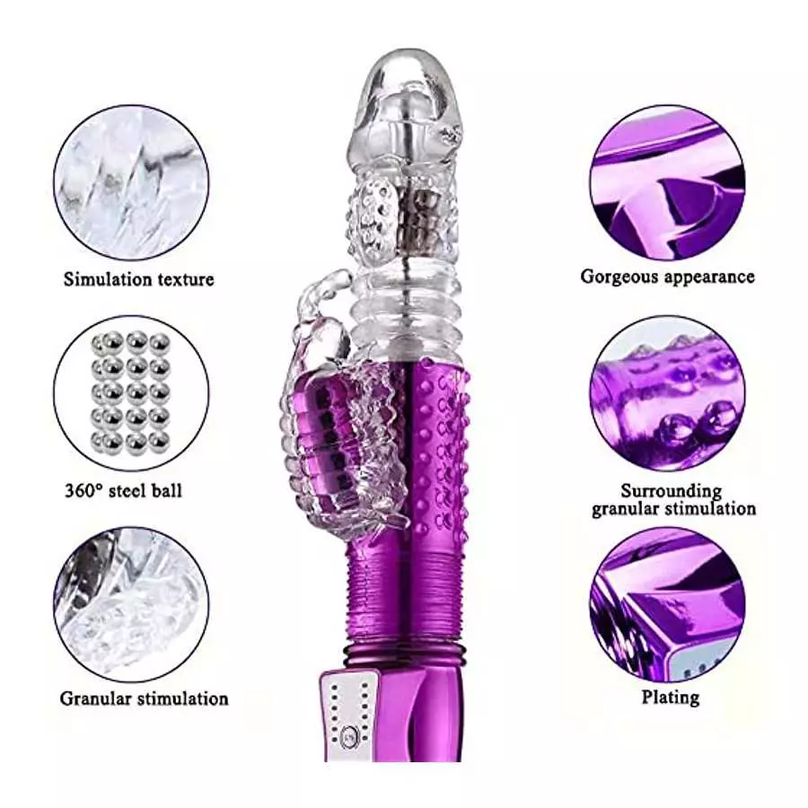 kamsuchs Handheld Machine Toys Thrusting Toy for Womens Pleasure Telescopic Waterproof with 12 Powerful Mode